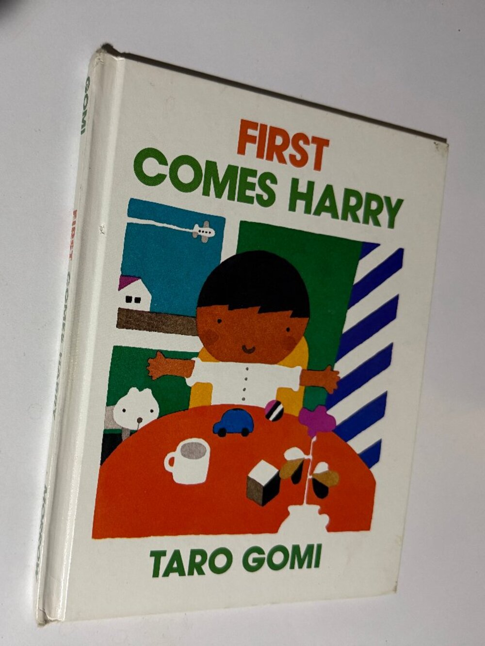 First Comes Harry Taro Gomi 1987 Vintage Hardcover Library Edition